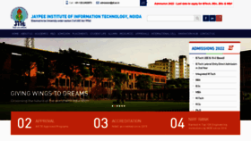 What Jiit.ac.in website looked like in 2022 (1 year ago)