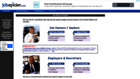 What Jobspider.com website looked like in 2022 (1 year ago)