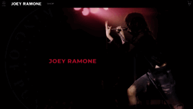 What Joeyramone.com website looked like in 2022 (1 year ago)