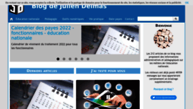 What Juliendelmas.fr website looked like in 2022 (1 year ago)