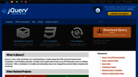 What Jquery.com website looked like in 2022 (2 years ago)
