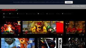 What Juegossd.com website looked like in 2022 (1 year ago)