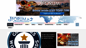 What Jforum.fr website looked like in 2022 (1 year ago)