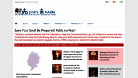 What Jesusmariasite.org website looked like in 2022 (1 year ago)