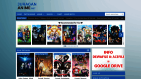 What Juragan-anime.net website looked like in 2022 (1 year ago)