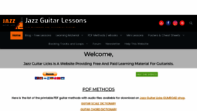 What Jazz-guitar-licks.com website looked like in 2022 (1 year ago)