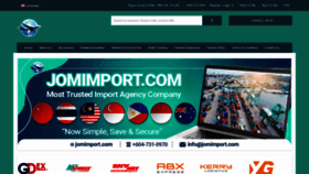 What Jomimport.com website looked like in 2022 (1 year ago)