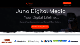 What Junodigitalmedia.com website looked like in 2022 (1 year ago)