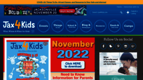 What Jax4kids.com website looked like in 2022 (1 year ago)