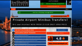 What Joeshuttlebudapest.com website looked like in 2022 (1 year ago)