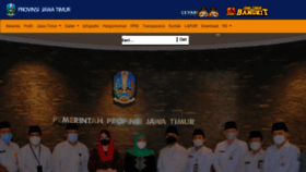 What Jatimprov.go.id website looked like in 2022 (1 year ago)