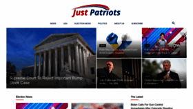 What Justpatriots.com website looked like in 2022 (1 year ago)