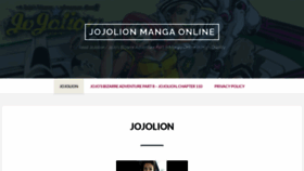 What Jojolionmanga.com website looked like in 2022 (1 year ago)