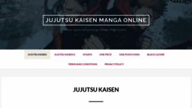 What Jujustu-kaisen.com website looked like in 2022 (1 year ago)
