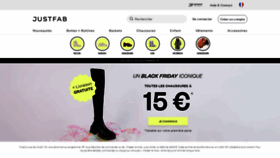 What Justfab.fr website looked like in 2022 (1 year ago)