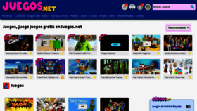 What Juegos.net website looked like in 2022 (3 years ago)