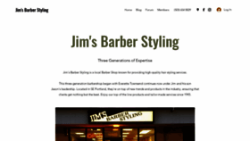 What Jimsbarberstyling.com website looked like in 2022 (1 year ago)