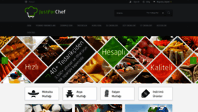What Justforchef.net website looked like in 2022 (1 year ago)