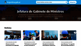 What Jefatura.gob.ar website looked like in 2022 (1 year ago)