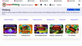 What Juegosmahjong.com website looked like in 2022 (1 year ago)