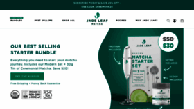 What Jadeleafmatcha.com website looked like in 2022 (1 year ago)