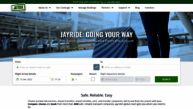 What Jayride.com.au website looked like in 2022 (1 year ago)
