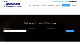 What Jobszimbabwe.co.zw website looked like in 2022 (1 year ago)