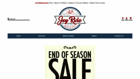 What Joyridebikes.com website looked like in 2022 (1 year ago)