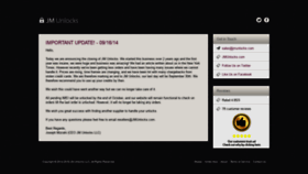 What Jmunlocks.com website looked like in 2023 (1 year ago)