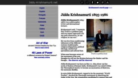 What Jiddu-krishnamurti.net website looked like in 2023 (1 year ago)