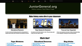 What Juniorgeneral.org website looked like in 2023 (1 year ago)