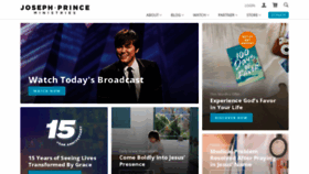 What Josephprince.org website looked like in 2023 (1 year ago)