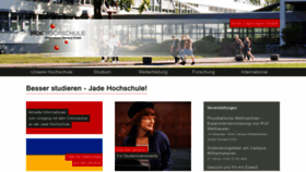 What Jade-hs.de website looked like in 2023 (1 year ago)