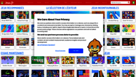 What Jeux.fr website looked like in 2023 (1 year ago)