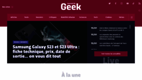 What Journaldugeek.com website looked like in 2023 (1 year ago)