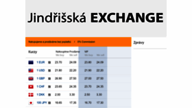 What Jindrisska-exchange.cz website looked like in 2023 (1 year ago)
