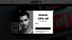 What Johnnybhaircare.com website looked like in 2023 (1 year ago)