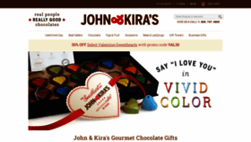 What Johnandkiras.com website looked like in 2023 (1 year ago)
