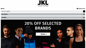 What Jklclothing.co.uk website looked like in 2023 (1 year ago)