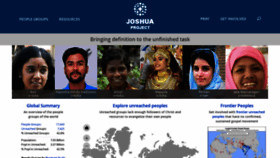 What Joshuaproject.net website looked like in 2023 (1 year ago)