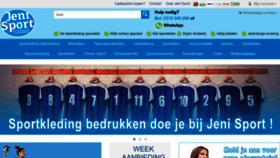 What Jenisport.nl website looked like in 2023 (1 year ago)