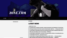 What Justinbieberzone.com website looked like in 2023 (1 year ago)