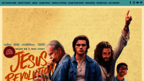 What Jesusrevolution.movie website looked like in 2023 (1 year ago)