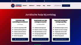 What Juridischplatform.nl website looked like in 2023 (1 year ago)