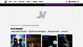 What Jeuxvideo.com website looked like in 2023 (1 year ago)