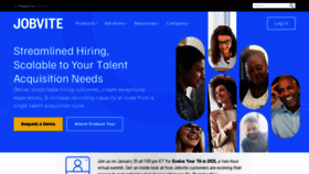 What Jobvite.com website looked like in 2023 (1 year ago)