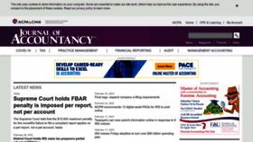 What Journalofaccountancy.com website looked like in 2023 (1 year ago)