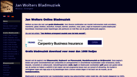 What Janwolters.nl website looked like in 2023 (1 year ago)
