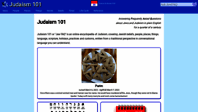What Jewfaq.org website looked like in 2023 (1 year ago)