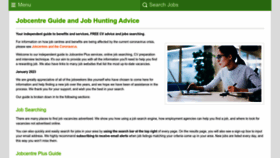 What Jobcentreguide.co.uk website looked like in 2023 (1 year ago)